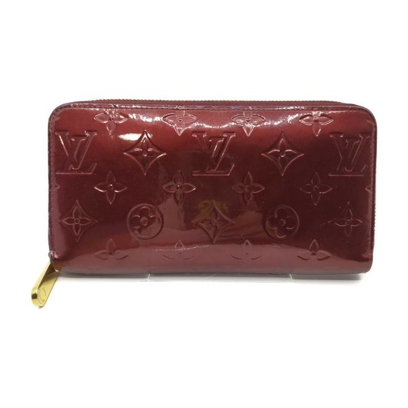 authenticLouis VuittonZippy Wallet Amarante vernis